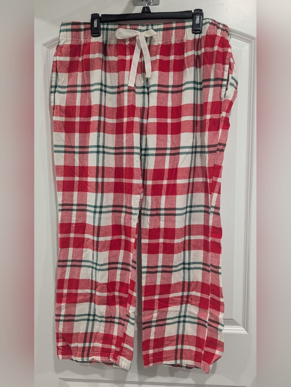 Old Navy Red White Green Plaid Pajama Pants Size XL
